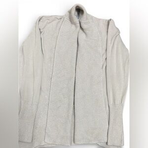 Joan Vass New York Oatmeal Cardigan | Size Small